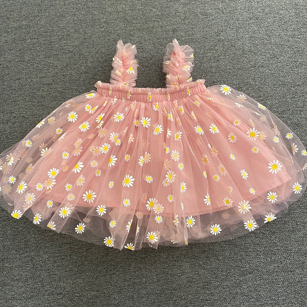Pink daisy dress